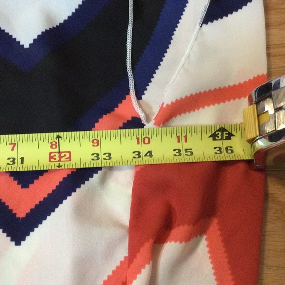 M/L Love Culture chevron blue peach boho kimono jacket - Picture 10 of 14